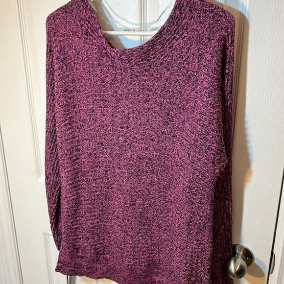 NWT Bianca Nygård Scoop Neck Sweater Medium Pink Black - Picture 7 of 7